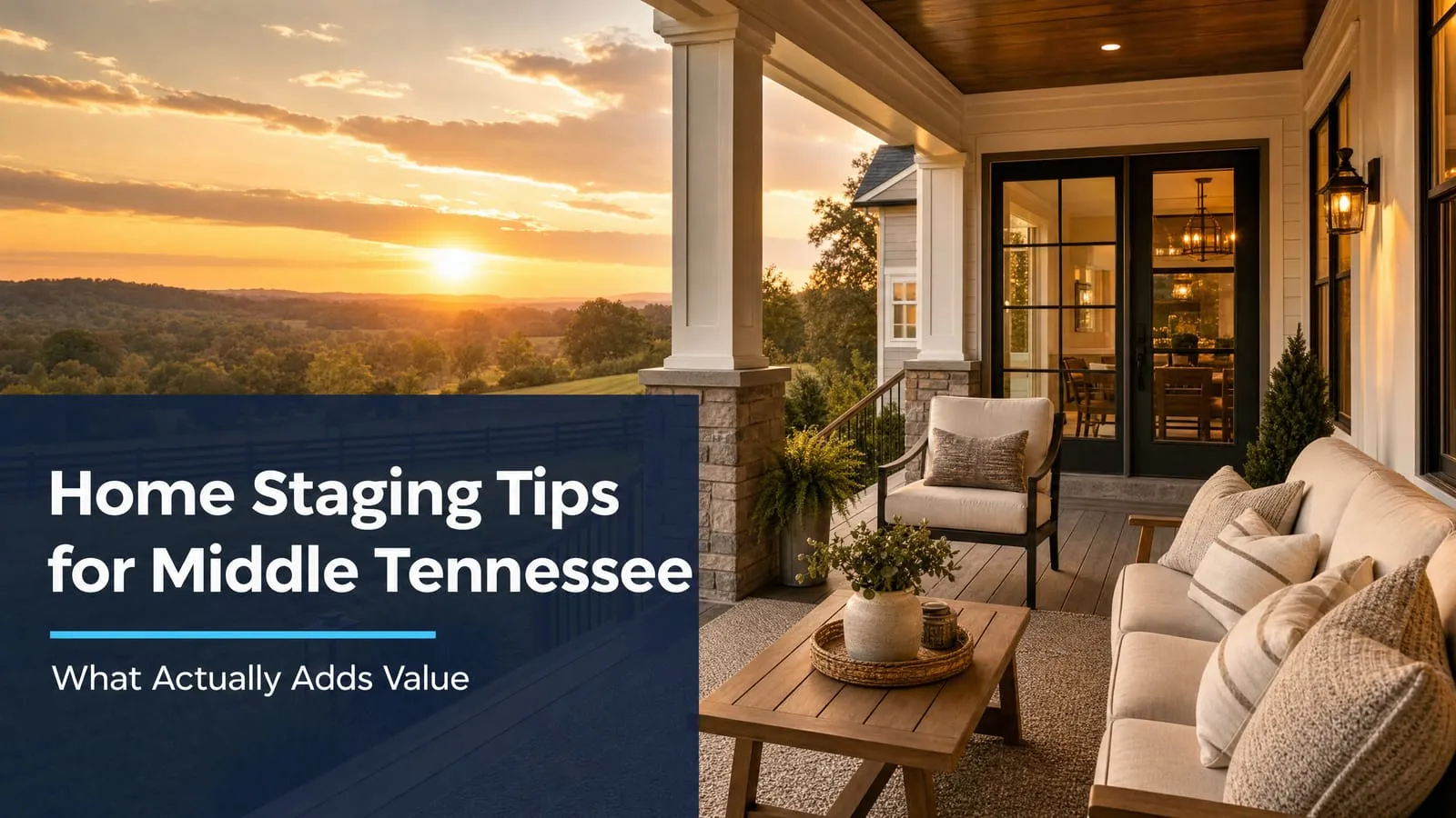 Home Staging Tips for Middle Tennessee: What Actually Adds Value