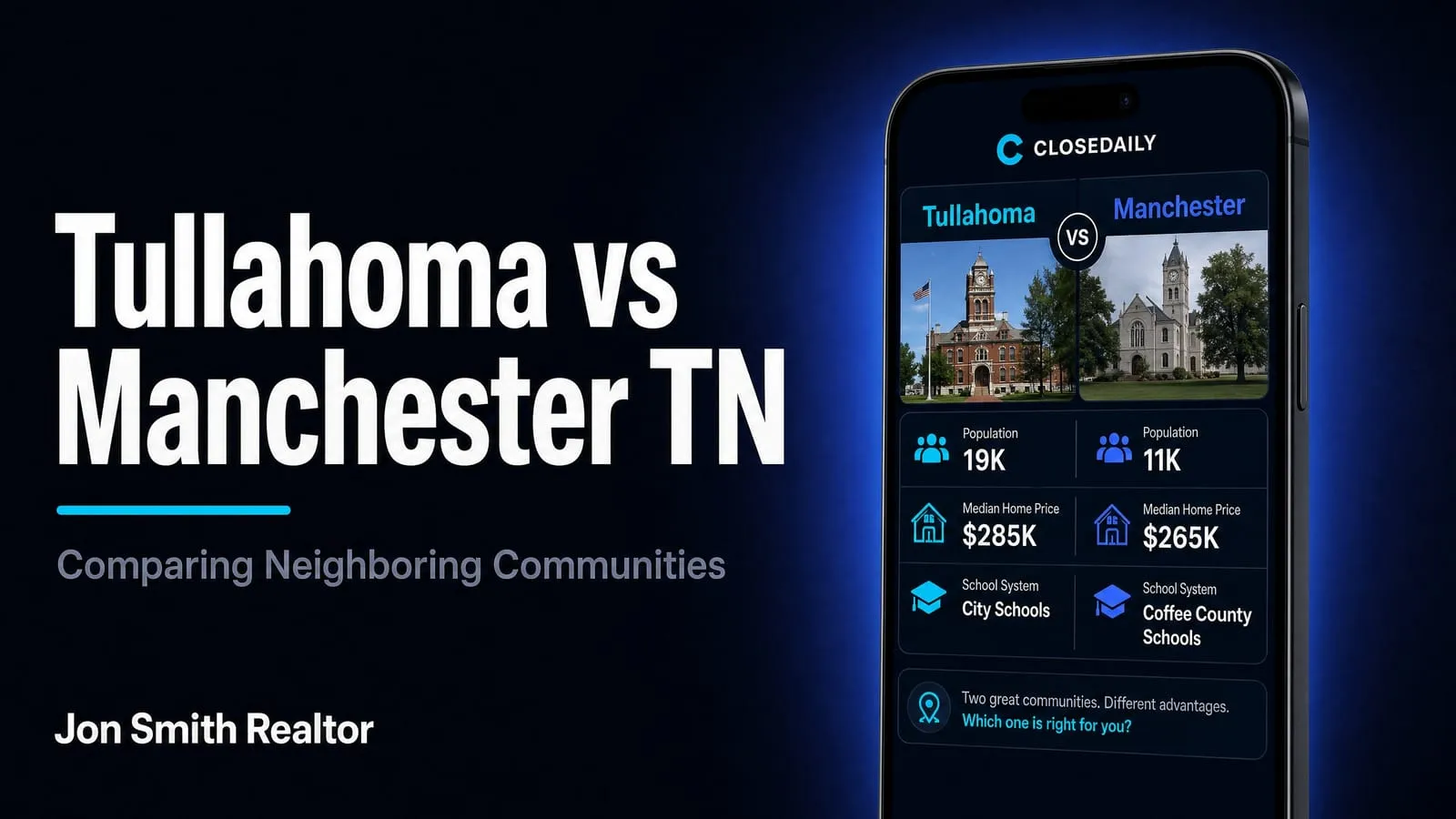 Tullahoma vs Manchester: Comparing Neighboring Communities