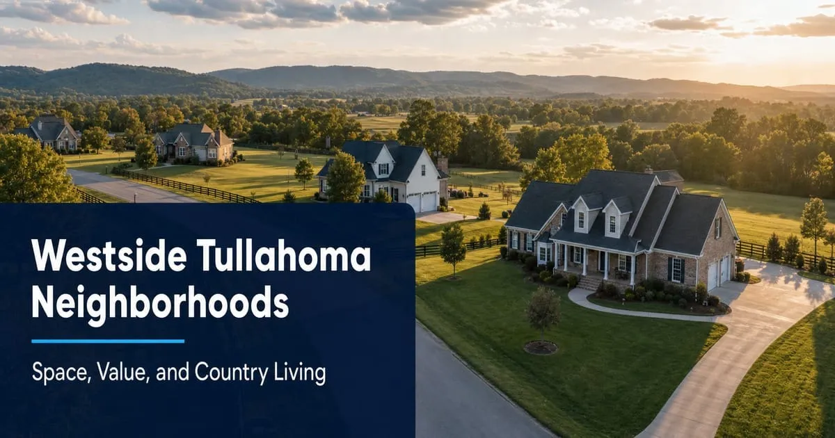 Westside Tullahoma Neighborhoods: Space, Value, and Country Living